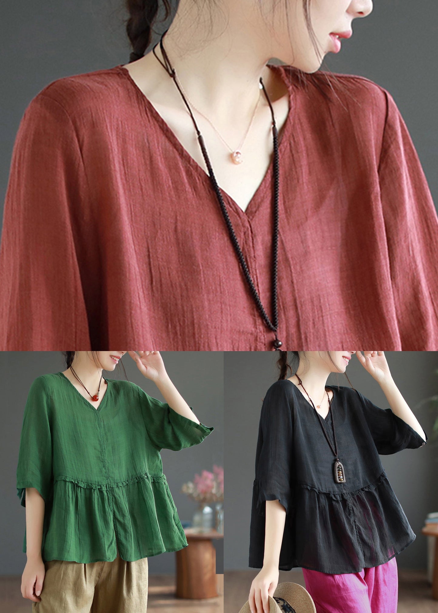 Well Tailored Blouse with a Graceful Silhouette