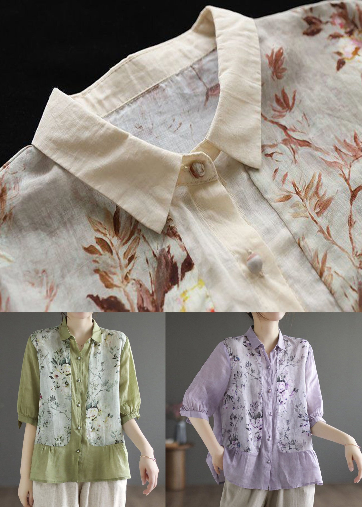 Classic Vintage Blouse with a Flattering Fit