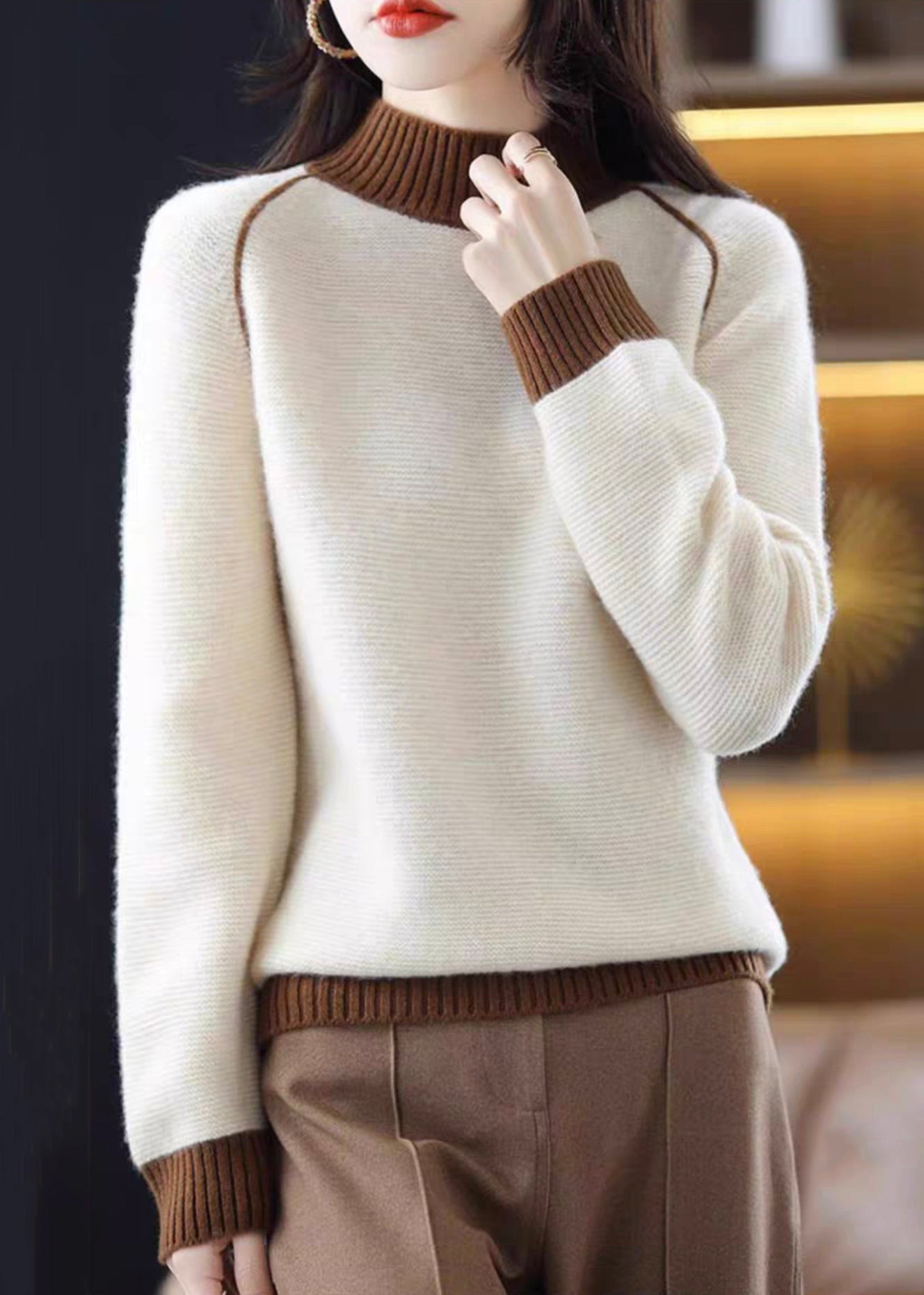 Beautifully Finished Sweater in a Timeless Design