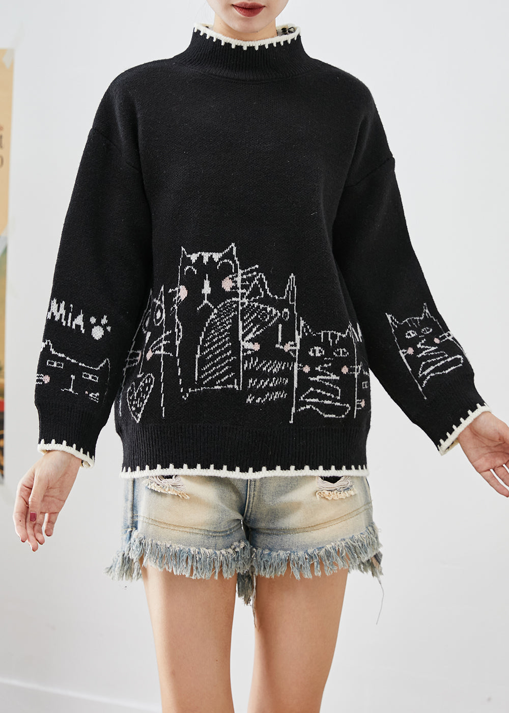 Classic Vintage Sweater with a Flattering Fit