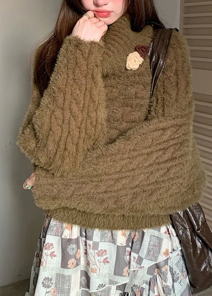 A Vintage Style Sweater with Delicate Timeless Details