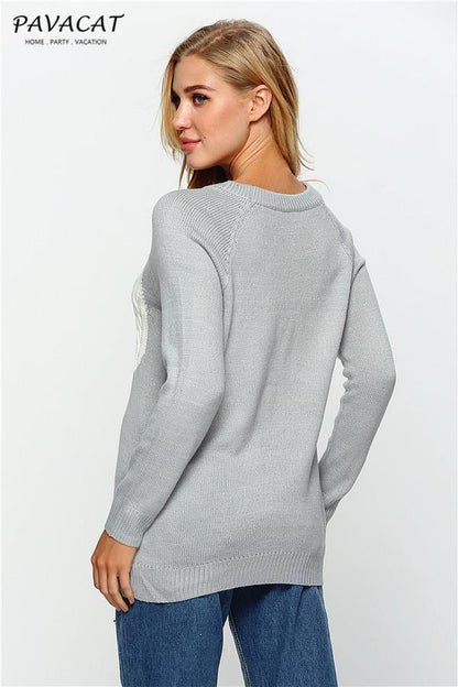 Vintage Inspired Sweater with a Contemporary Edge