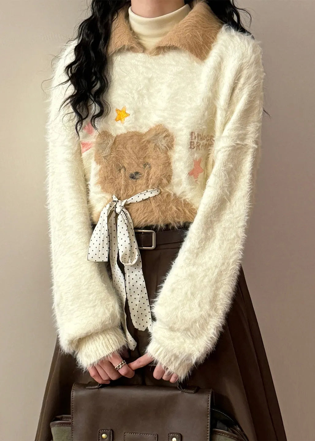 A Vintage Style Sweater with Delicate Timeless Details