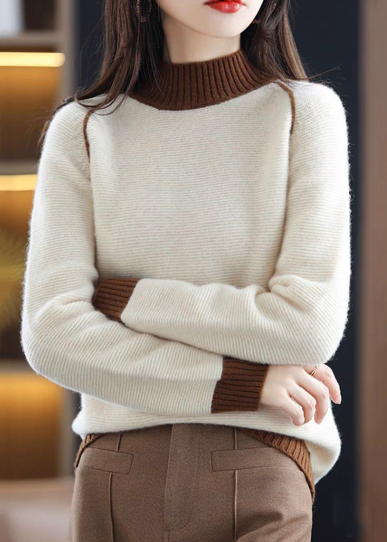Beautifully Finished Sweater in a Timeless Design