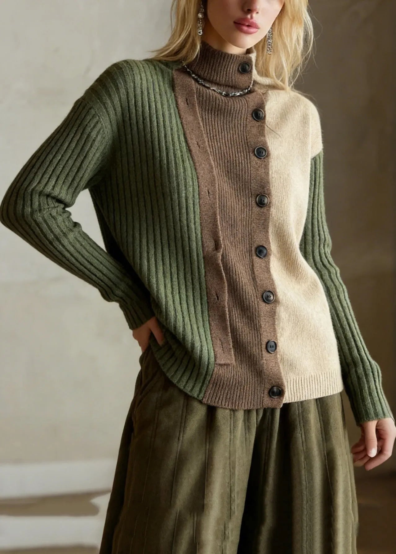 A Vintage Style Sweater with Delicate Timeless Details