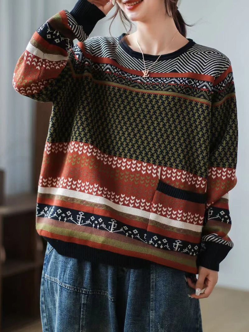 Classic Vintage Sweater with a Flattering Fit