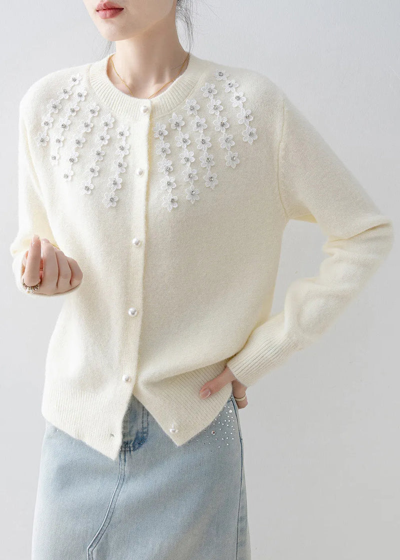 A Vintage Style Cardigan with Delicate Timeless Details