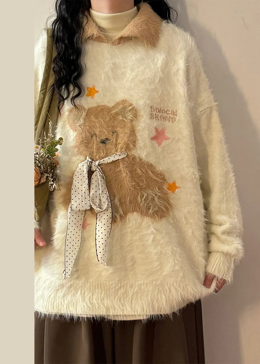 A Vintage Style Sweater with Delicate Timeless Details