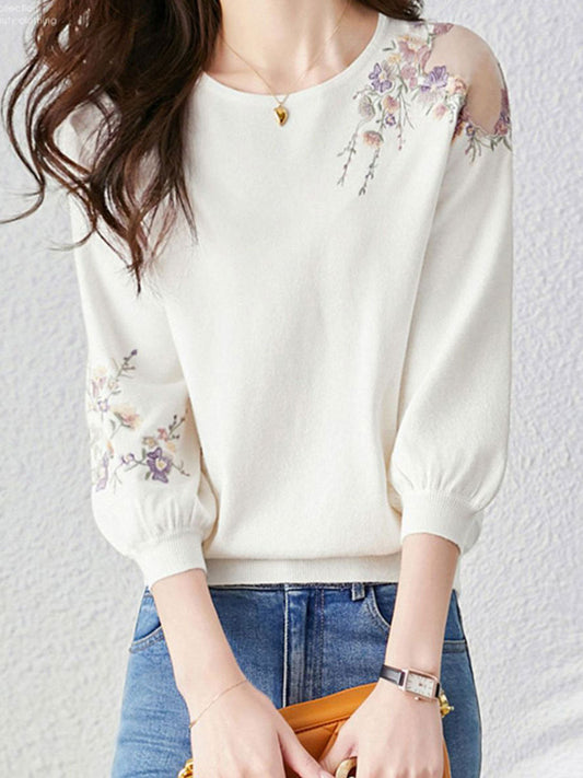 Vintage Inspired Pullover with a Contemporary Edge