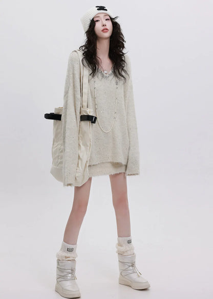 A Vintage Style Sweater with Delicate Timeless Details