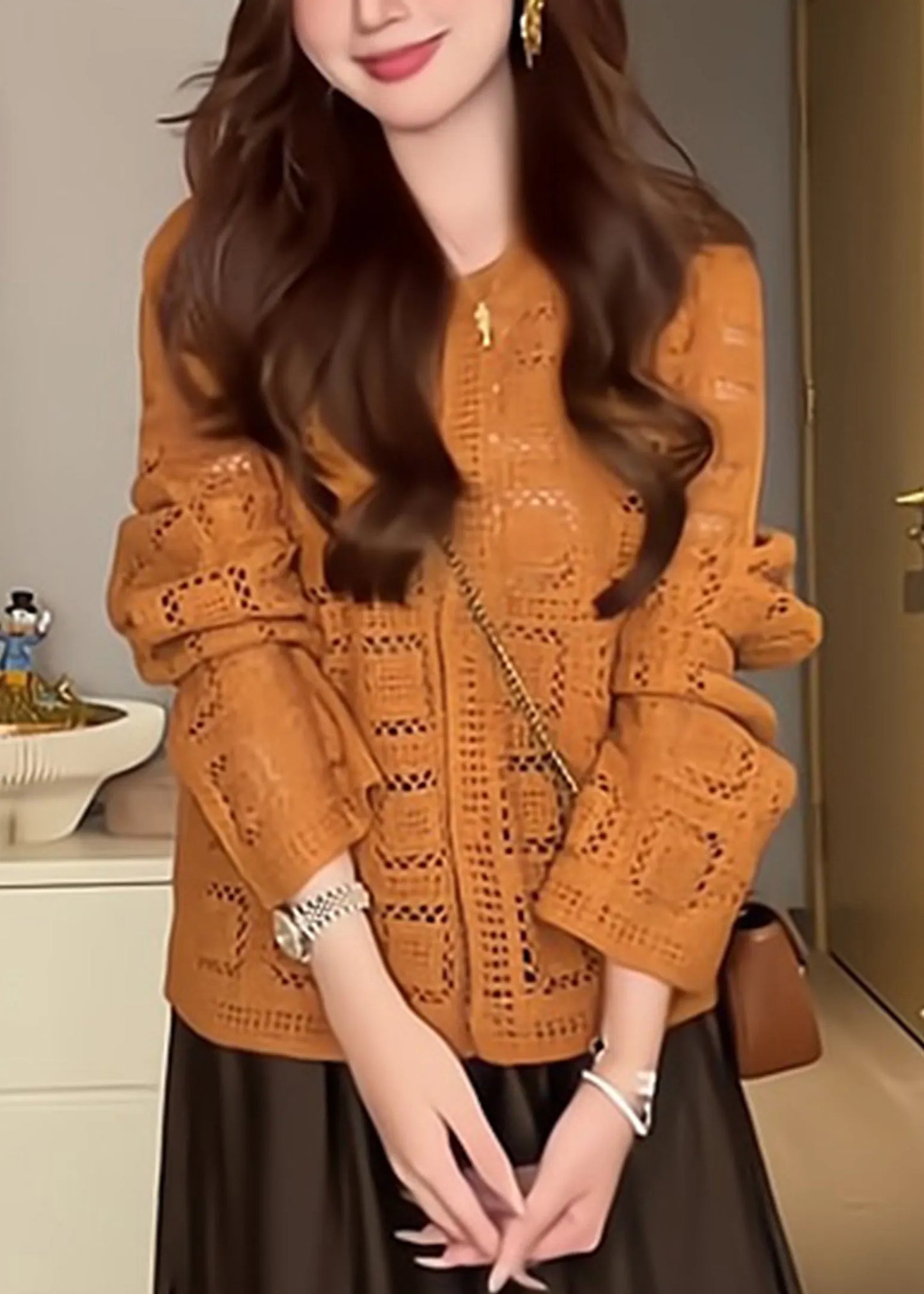 A Vintage Style Cardigan with Delicate Timeless Details