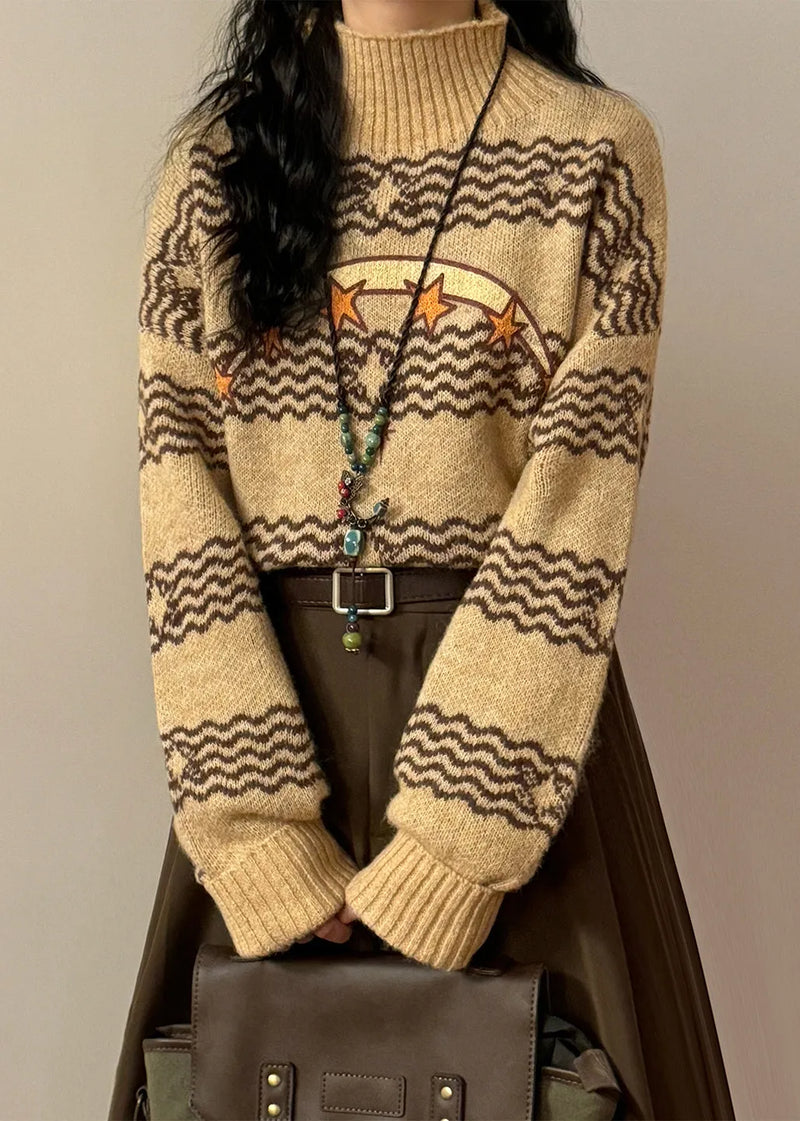 Classic Vintage Sweater with a Flattering Fit