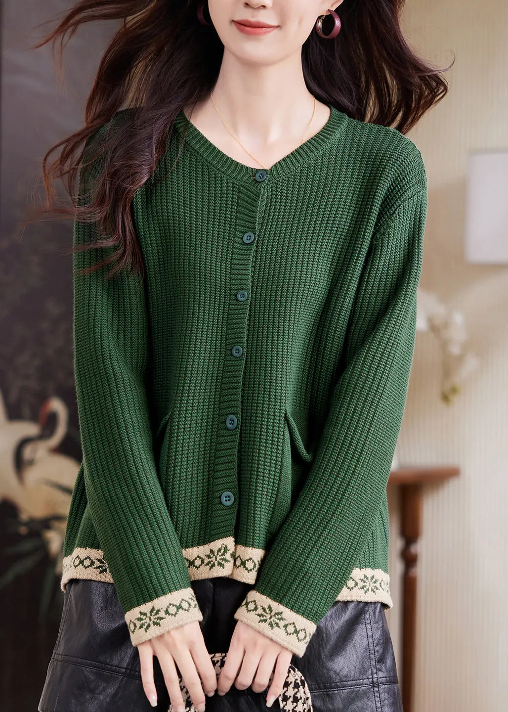 Vintage Inspired Cardigan with a Contemporary Edge