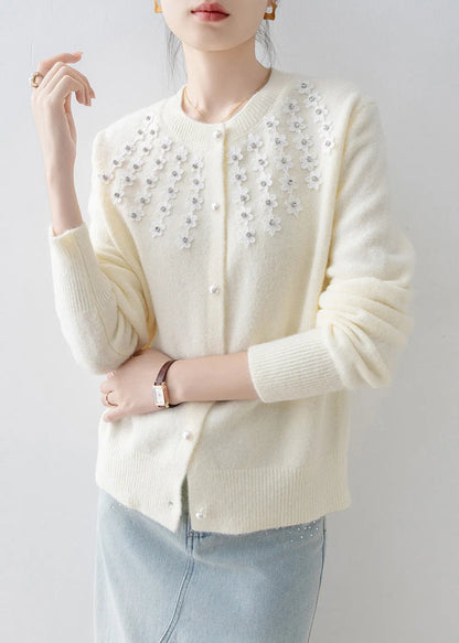 A Vintage Style Cardigan with Delicate Timeless Details