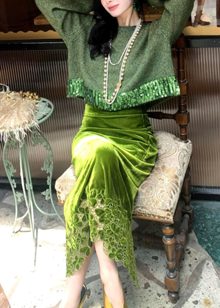 A Vintage Style Sweater with Delicate Timeless Details