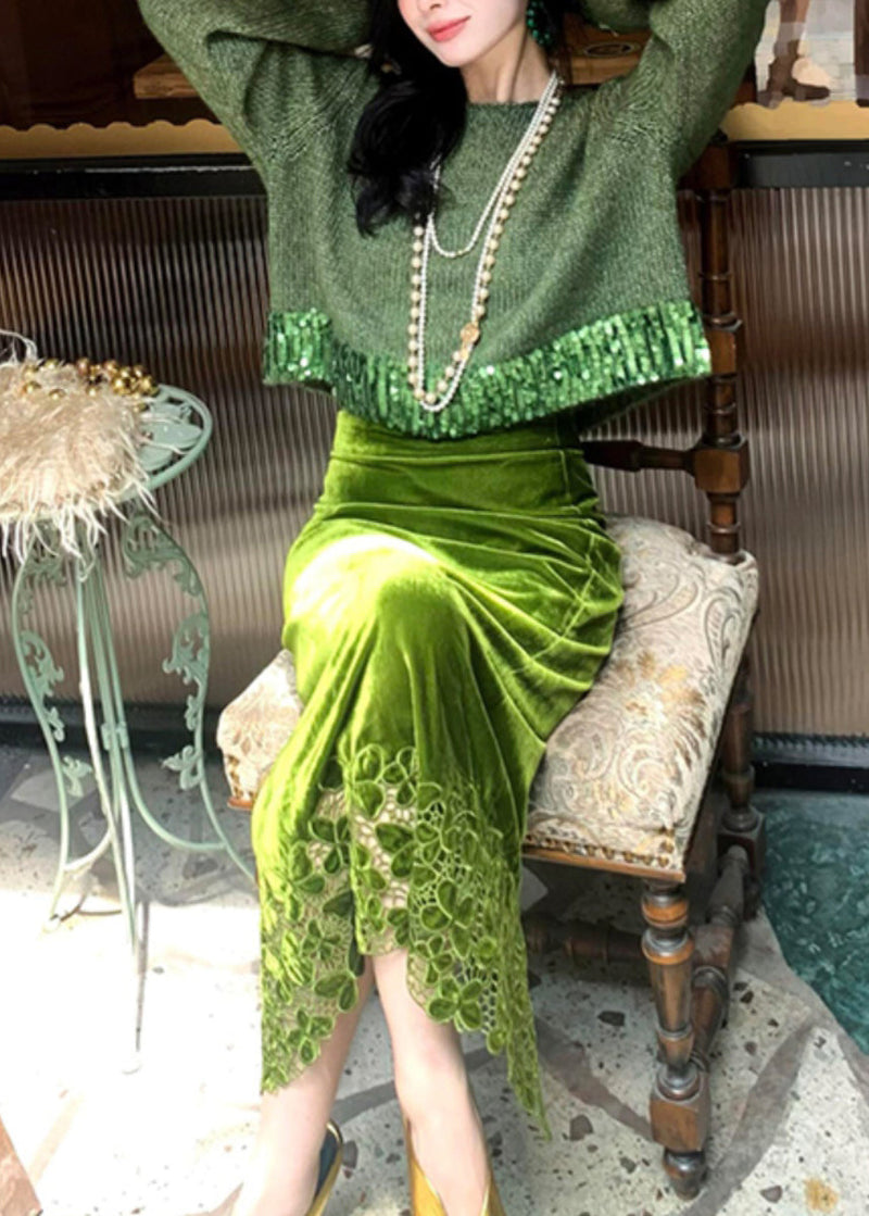 A Vintage Style Sweater with Delicate Timeless Details