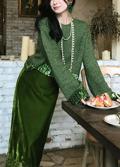 A Vintage Style Sweater with Delicate Timeless Details