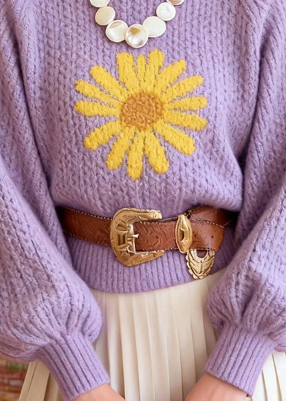 A Vintage Style Sweater with Delicate Timeless Details