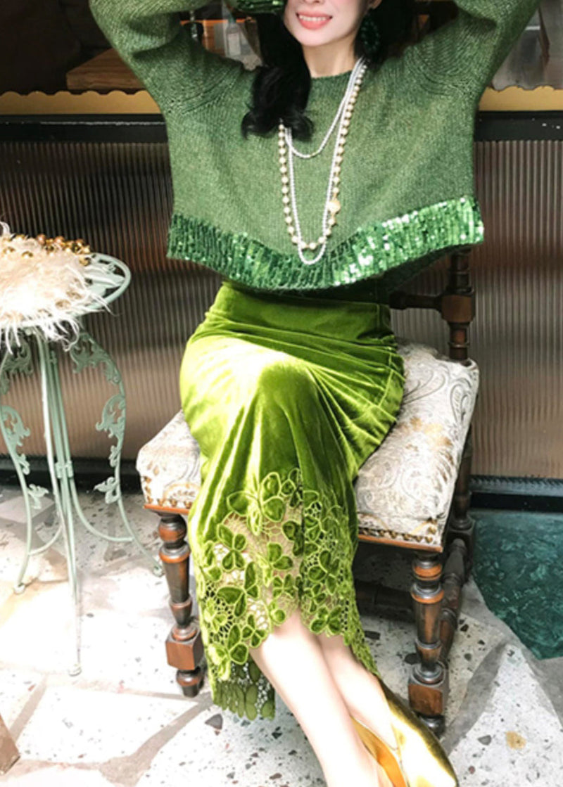 A Vintage Style Sweater with Delicate Timeless Details
