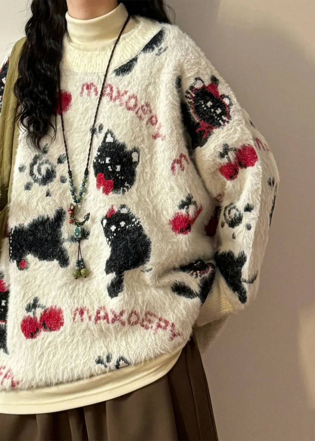 Classic Vintage Sweater with a Flattering Fit