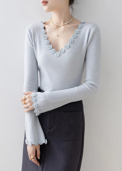 A Vintage Style Sweater with Delicate Timeless Details
