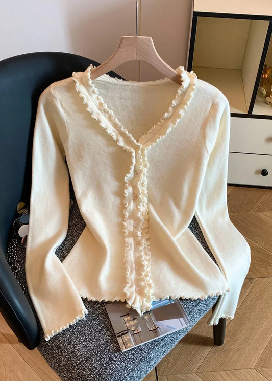 A Vintage Style Sweater with Delicate Timeless Details