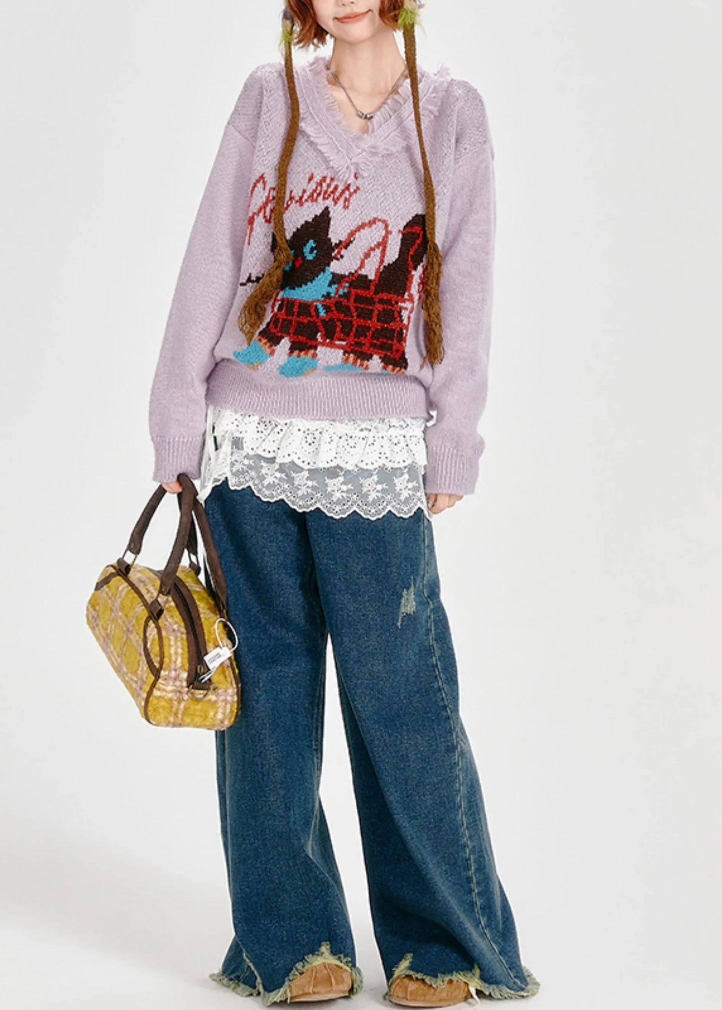 Classic Vintage Sweater with a Flattering Fit