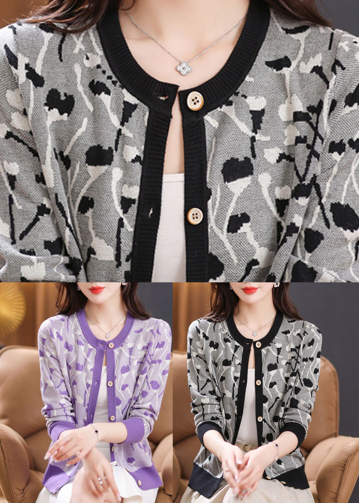 Beautifully Finished Cardigan in a Timeless Design