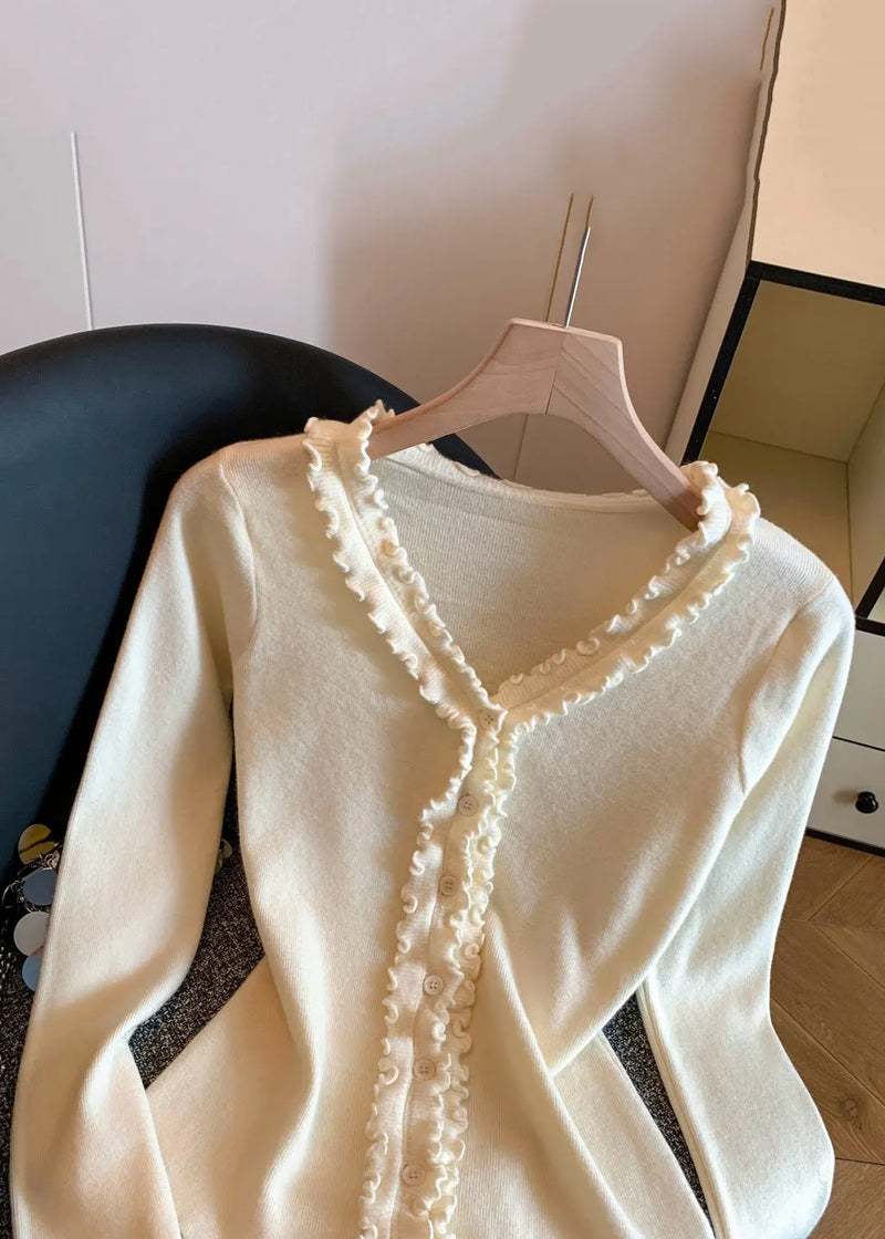 A Vintage Style Sweater with Delicate Timeless Details