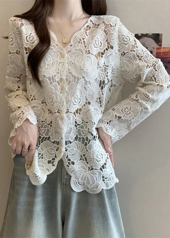 A Vintage Style Cardigan with Delicate Timeless Details