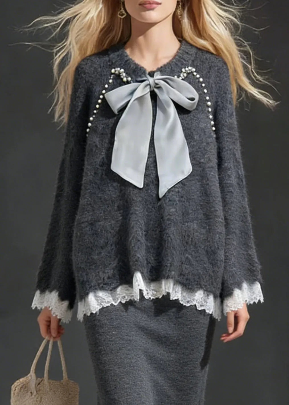 A Vintage Style Sweater with Delicate Timeless Details