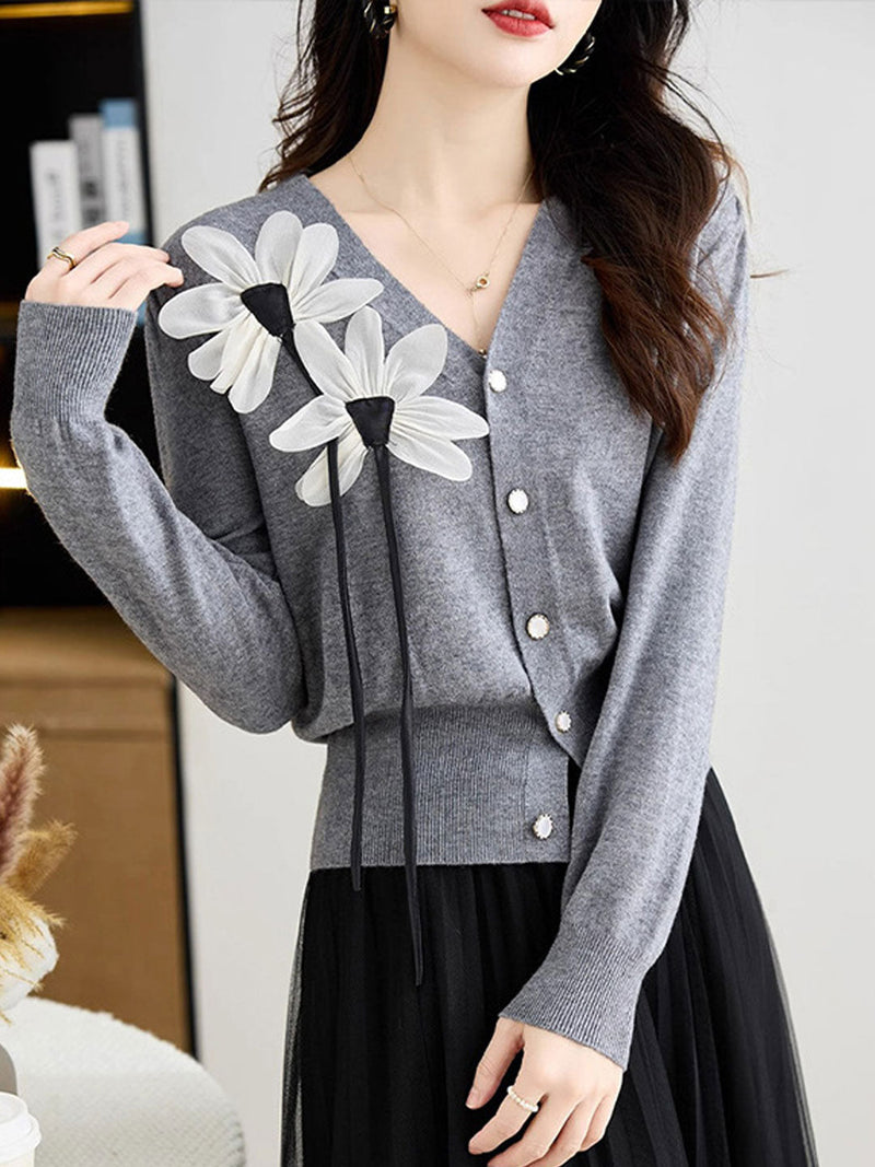 A Vintage Style Cardigan with Delicate Timeless Details