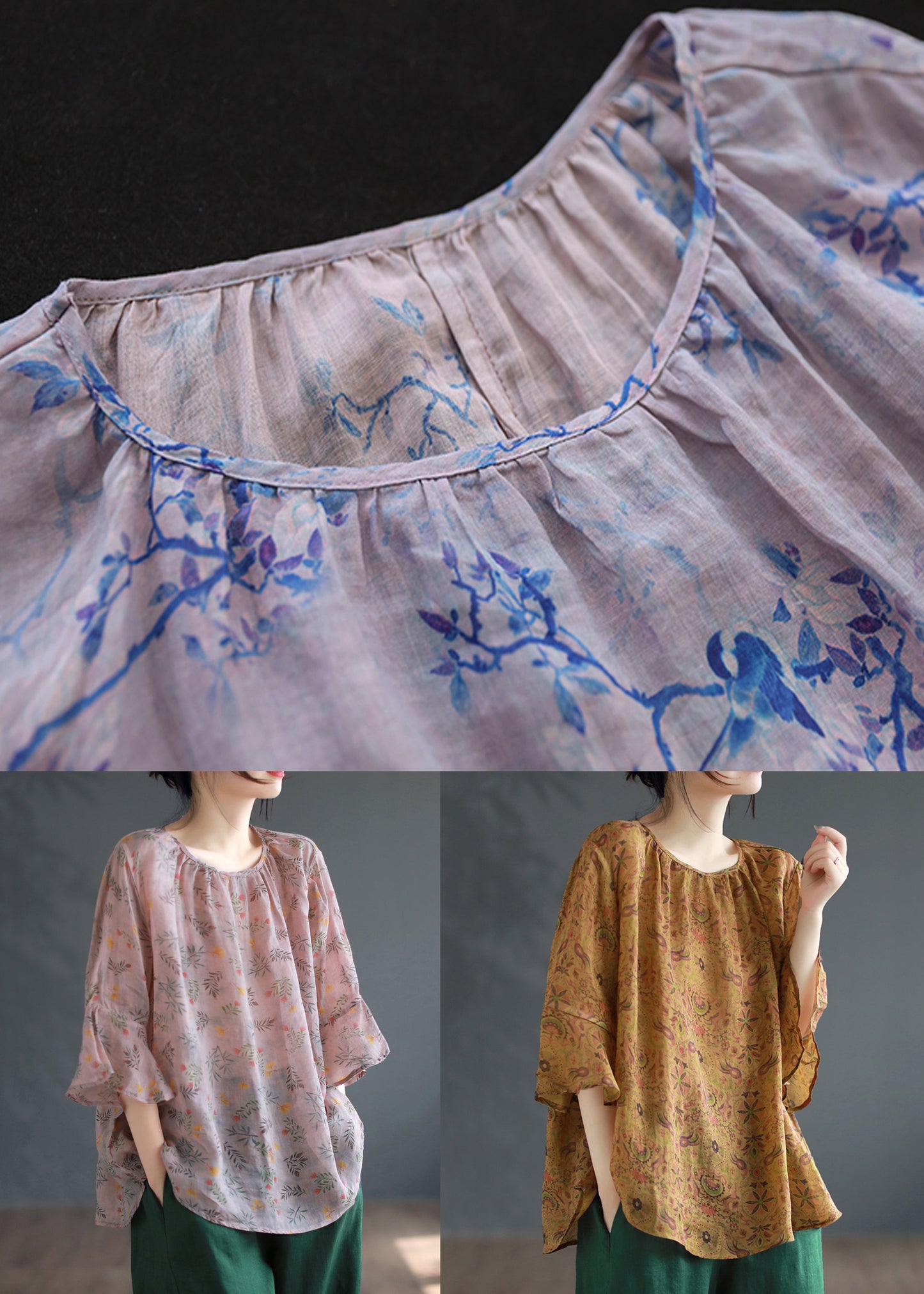 Classic Vintage Blouse with a Flattering Fit