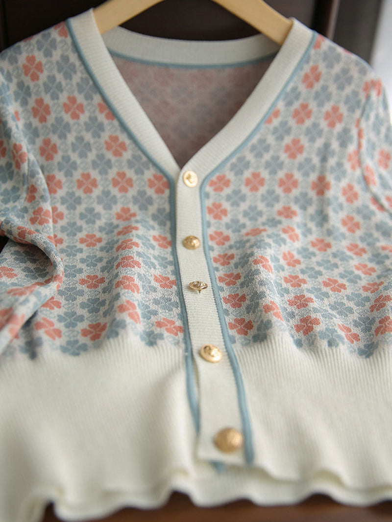 Classic Vintage Cardigan with a Flattering Fit