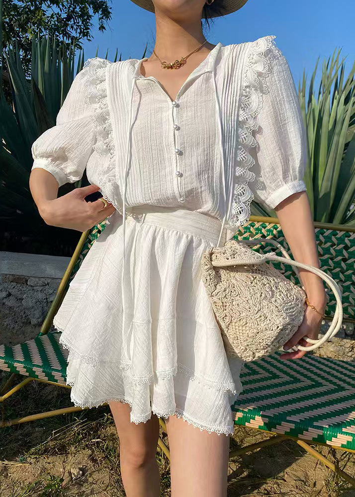 A Vintage Style Shirt with Delicate Timeless Details